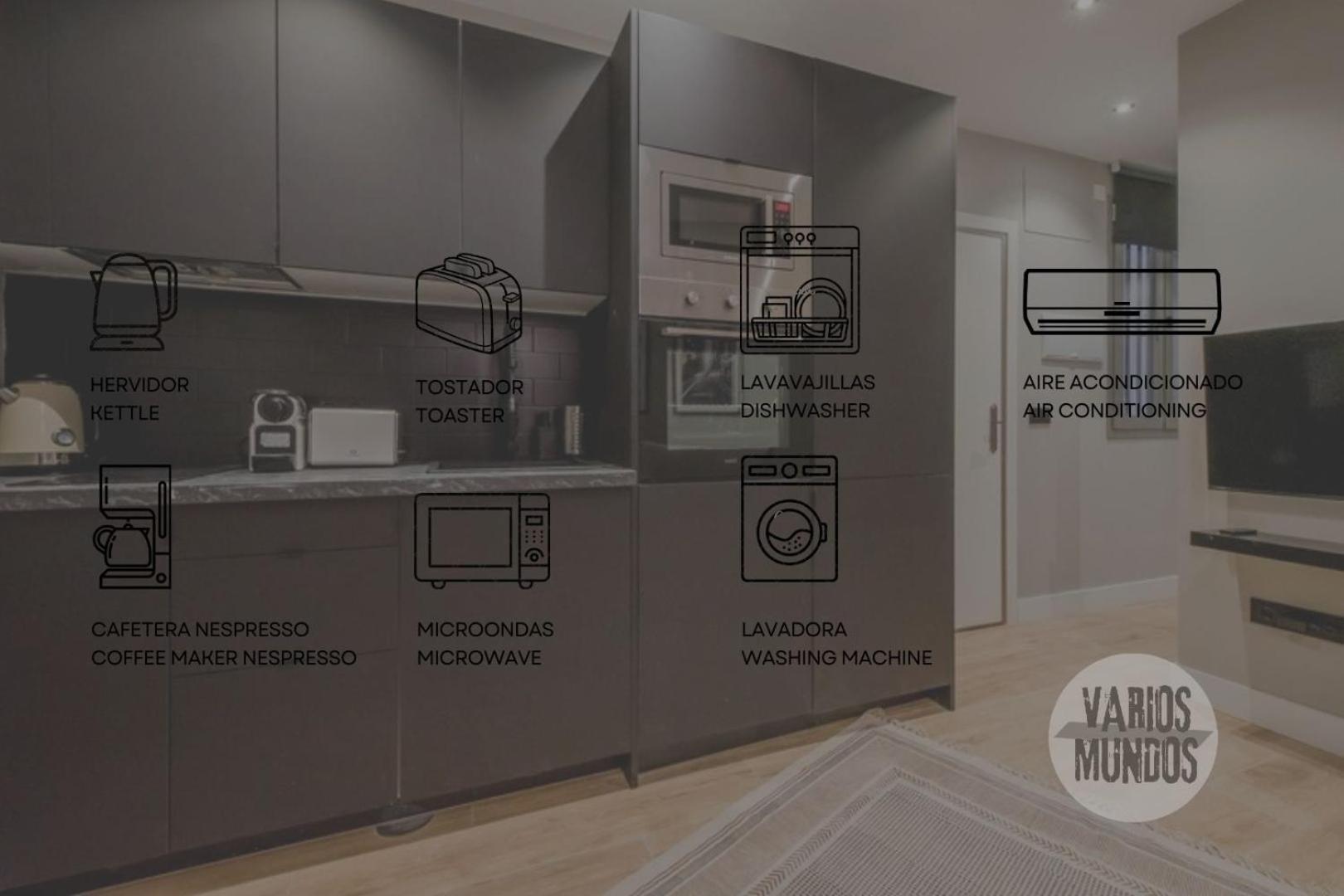 Urban And Central Apt 5Pax En Calle Silva-Gran Via E2 Madrid Bagian luar foto